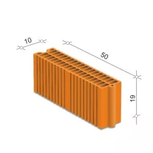 Blok pregradni 10x50x19 10UT