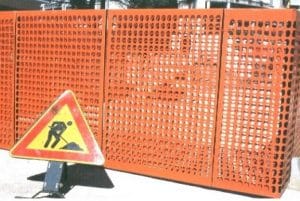 Narančasta mreža za gradilište