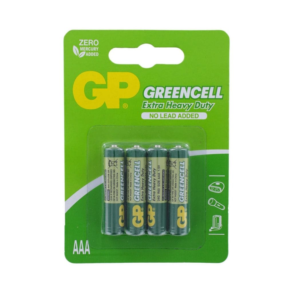 gp batteries greencell 4 AAA