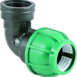 Gomito in alkaten con filettatura femmina