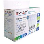 LED žarulje 3 1 9W E27 A60 termoplastična