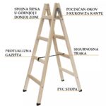 Ljestve drvene soboslikarske