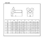 vijak torban DIN603 tablica