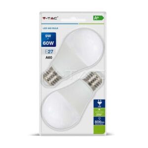 LED-Lampen 2 Stück 9W E27 4000K