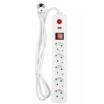 Produzni kabel 5 uticnica s prekidacem i prednaponskom zastitom kabel 1.4m 2