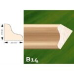 Lajsna za lamperiju 20×20 2m B 14