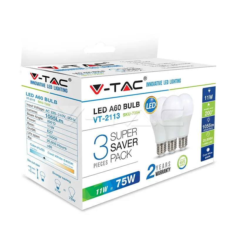 LED zarulja 11W 4000K 3kom