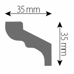 Lajsna stiropor E35 2m XPS