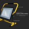 Radni LED reflektor na stalku 100W 4000K Samsung 3