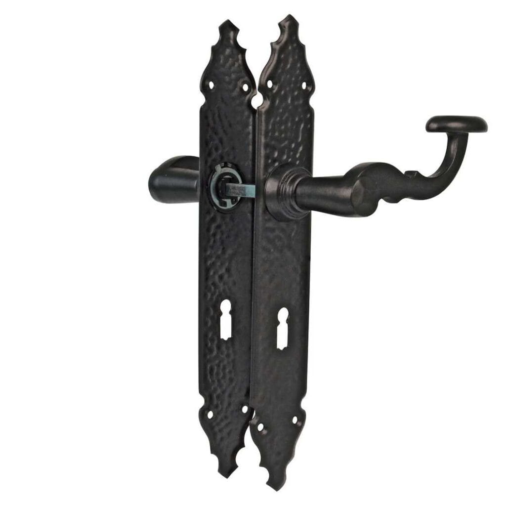 Antik crna kvaka s stitom model 100 Manilla za kljuc