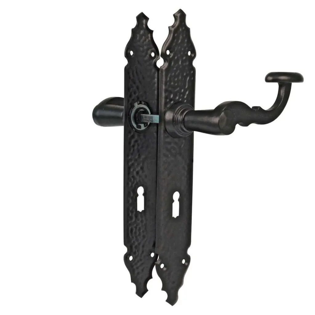 Antik crna kvaka s stitom model 100 Manilla za kljuc