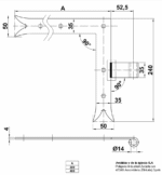 Spojnica za grilje kutna model 4000 crna