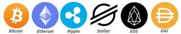 Plaćanje kriptovalutama Bitcoin, Etherum, Ripple, Stellar, EOS, DAI