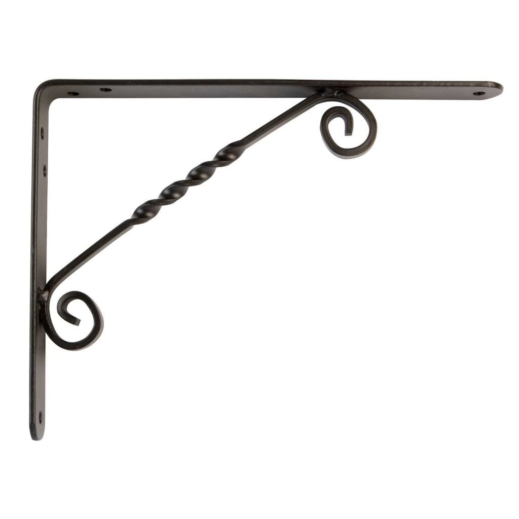 Nosač police kovani 250x200 crni