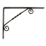 Nosač police kovani 250x200 crni