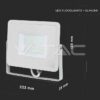 Led reflektor 50W 4000k bijeli VT 50 Samsung chip 9