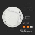 LED panel okrugli ugradni 4500K 6 1