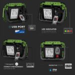 LED radni punjivi reflektor 20W Samsung chip 6