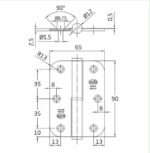 Sarnir zaobljeni 90×65 Mod 423 Amig 1