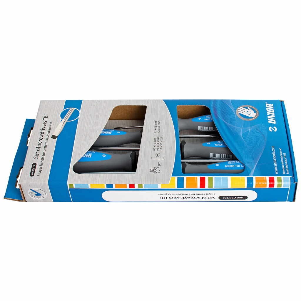 Odvijači plosnati TBI garnitura Unior 606CS5TBI