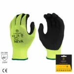 Rukavice Neva s lateks premazom HI VIS