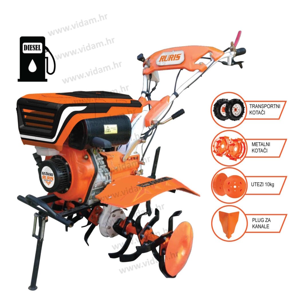 Ruris 651KSD diesel kopacica 6ks