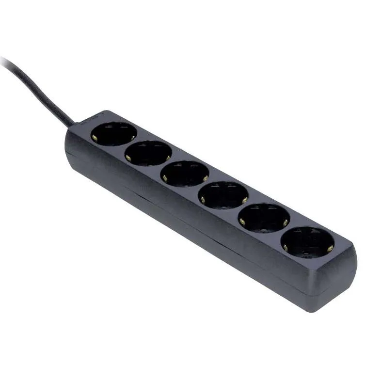 Produzni kabel 5 uticnica crni