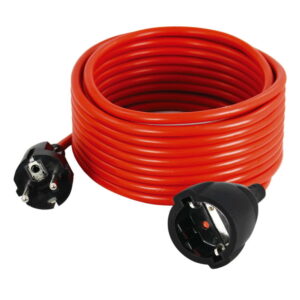 Produzni kabel crveni 15mm2 s uticnicom i utikacem