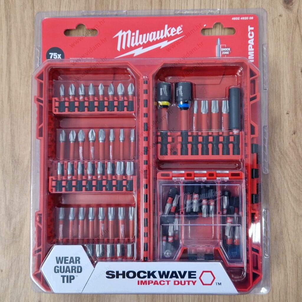 Milwaukee set udarnih bitova 75 dijelova 4932492008