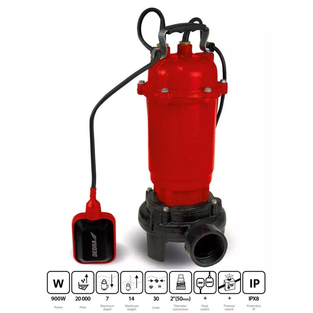 Pumpa za septicke jame s nozevima Dedra 900W DED8861