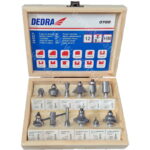 Set glodala za drvo 12 kom Dedra 0780