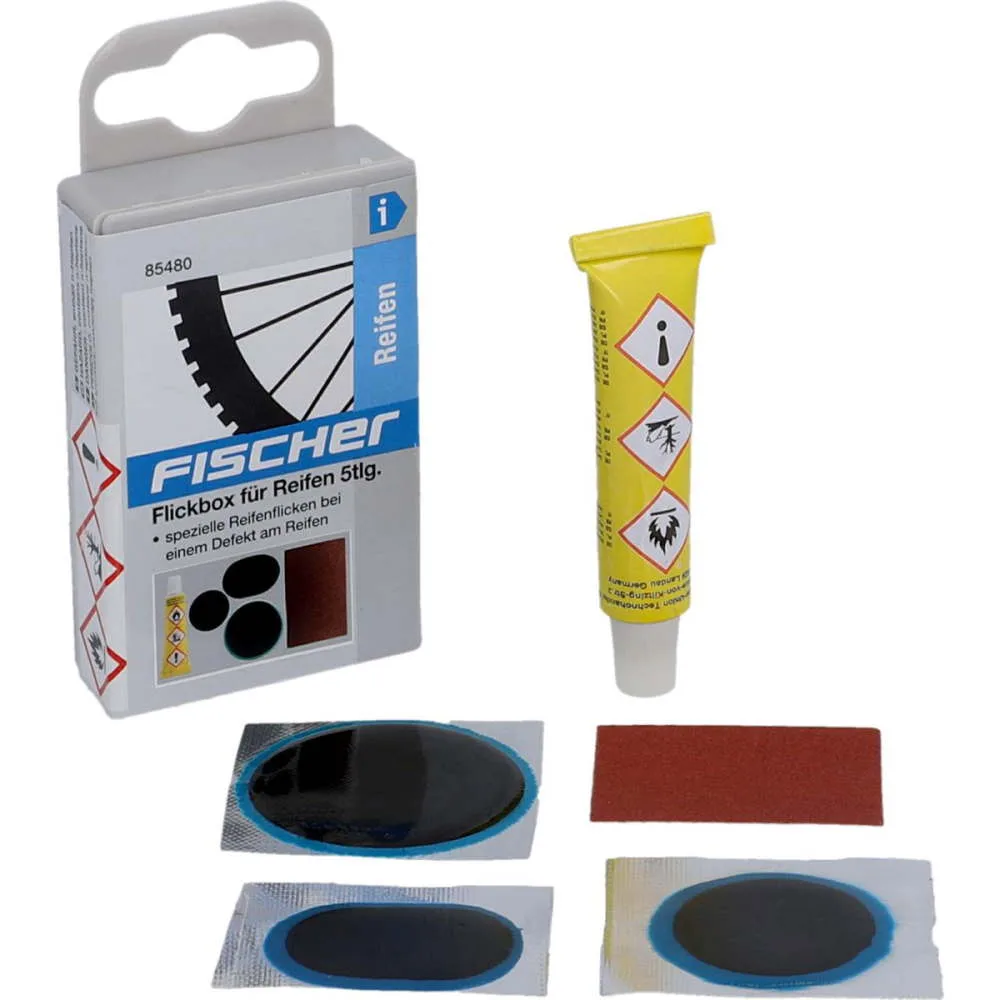 Set za krpanje guma Fischer 5 dijelova 85480