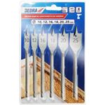 Svrdla za drvo 10 25mm 6 kom Dedra WDAS06 1