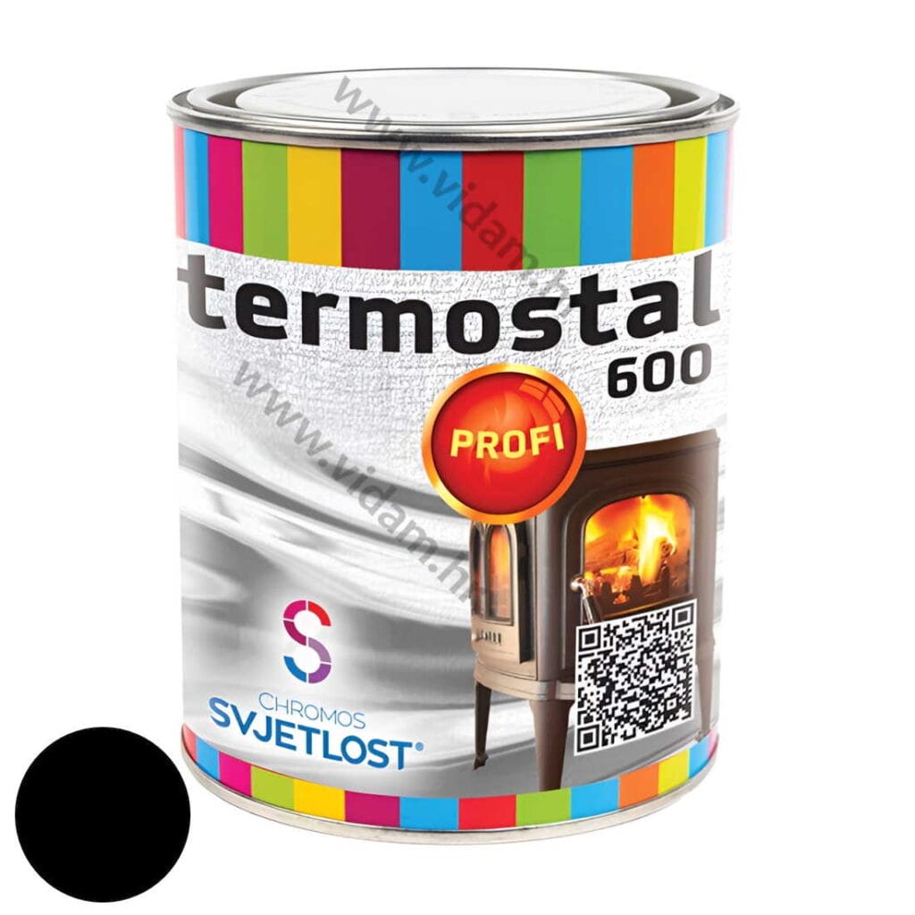 Termostal 600 Profi crna boja za visoke temperature