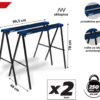 Metalni sklopivi nogari N110 2kom 2