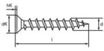 Vijak gips na gips 55x38mm 1