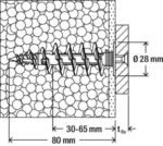 Tipla za stiropor fasadu Fischer FID II 80