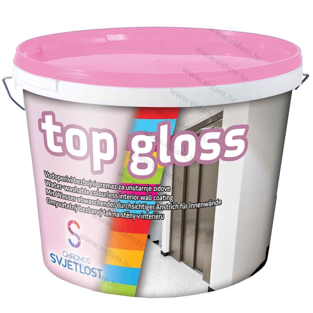 Top Gloss prozirni sjajni perivi premaz za zidove