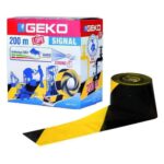 Traka za obiljezavanje 200m zuto crna Geko