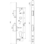 Brava za PVC vrata Fornax Iseo 1