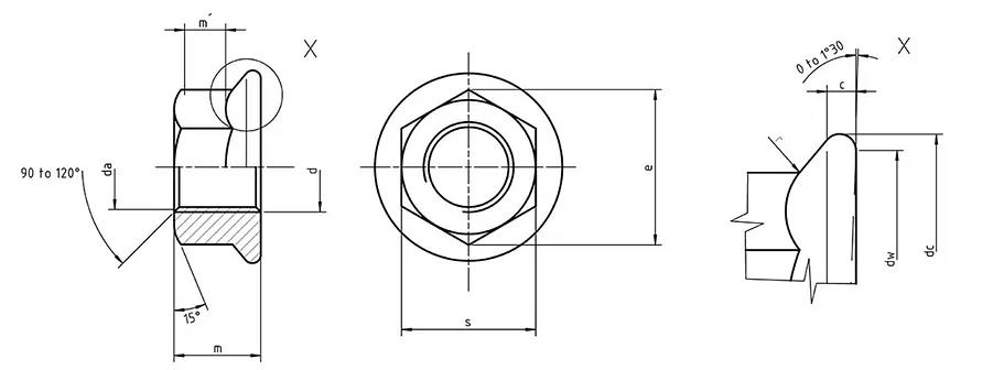 Matica s podloskom DIN6923 1