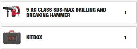 Busaci cekic Milwaukee K540 S 1100W 22