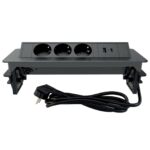 Uticnica za radnu plocu pop up 3USB Crna 1