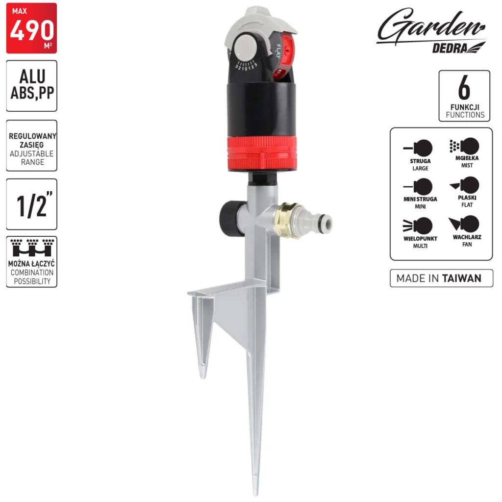 Rotacijska prskalica na alu siljku 6 funkcija 4