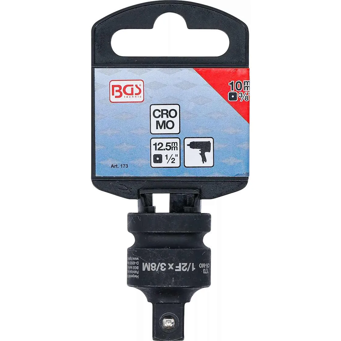 udarni adapter 1 2in 12 5mm na 3 8in 10mm bgs redukcija za nasadne kljuceve1