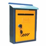 Postanski ormaric s krovom 290x200x75 mm – zuta vrata