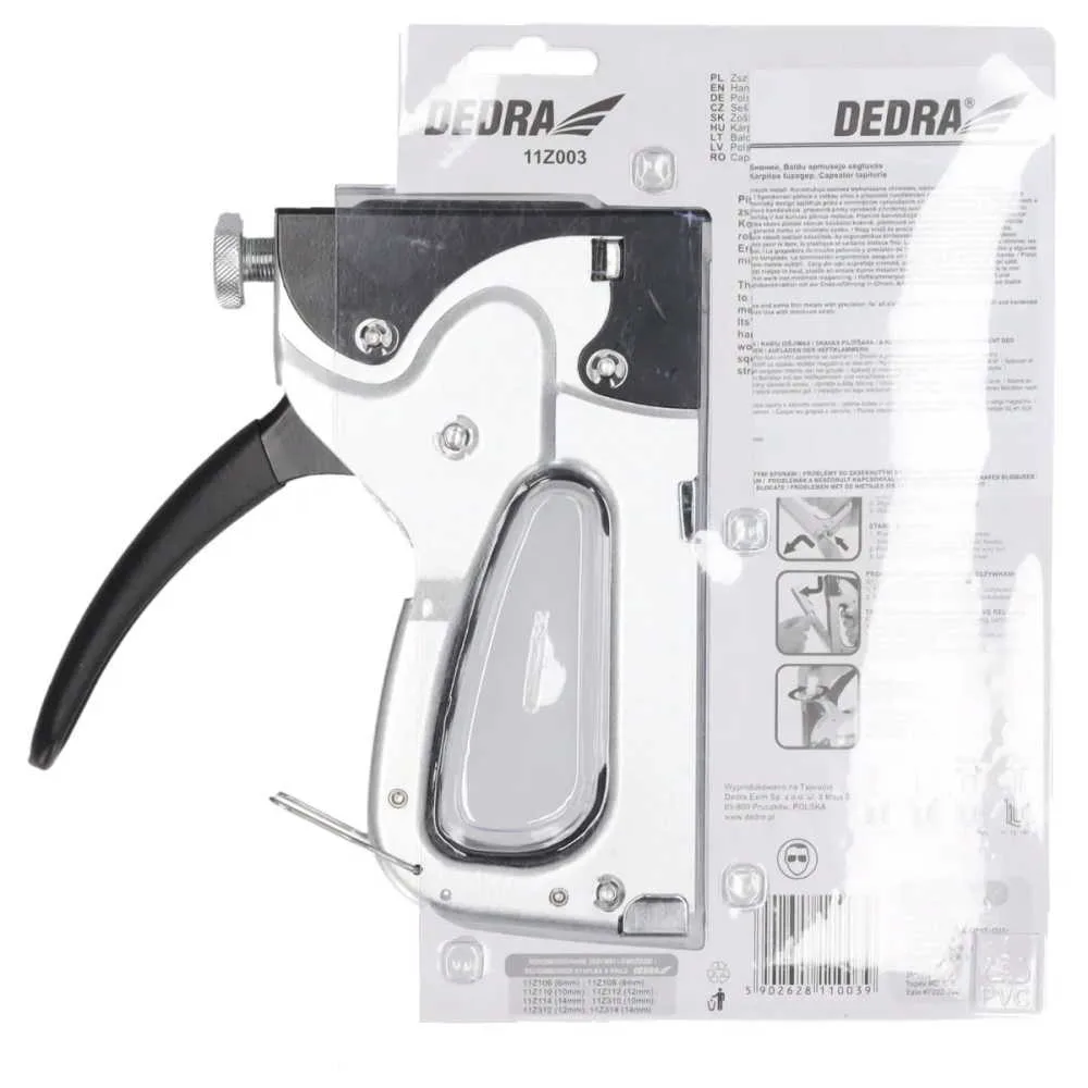 Tapetarska klamerica Dedra 11Z003 6–14 mm s regulacijom 4u1 5