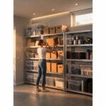 Metalna skladisna polica regal 5x175kg MDF polica 180×90×40 cm5