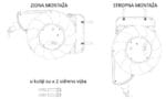 Automatska kabelska motalica 3x15 Commel 112m 2