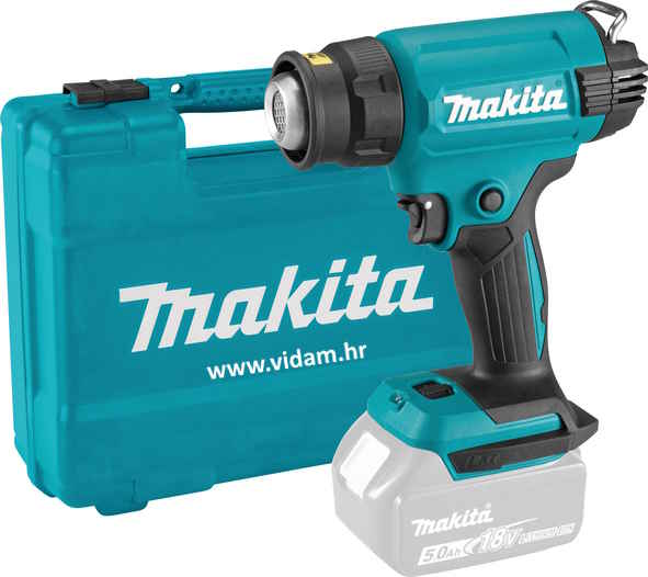 Makita DHG181ZK aku pistolj na vruci zrak 18V LXT